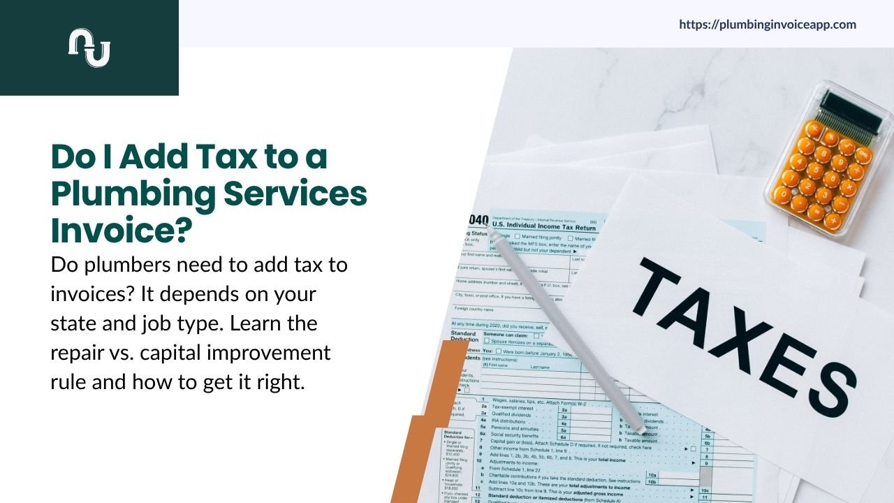 Do I Add Tax to a Plumbing Services Invoice?